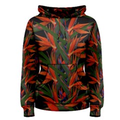 Bird Of Paradise Women s Pullover Hoodie by Valentinaart