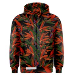 Bird Of Paradise Men s Zipper Hoodie by Valentinaart