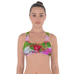 Flamingo Got No Strings Sports Bra by Valentinaart