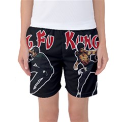 Kung Fu  Women s Basketball Shorts by Valentinaart