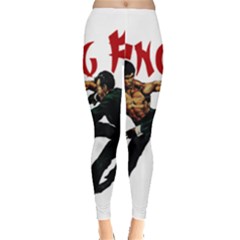 Kung Fu  Leggings  by Valentinaart