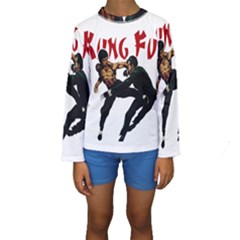 Kung Fu  Kids  Long Sleeve Swimwear by Valentinaart