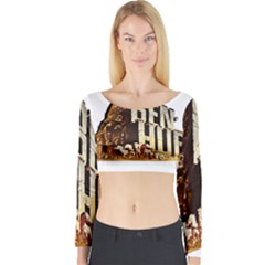 Ben Hur Long Sleeve Crop Top by Valentinaart