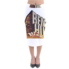 Ben Hur Velvet Midi Pencil Skirt by Valentinaart