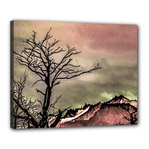 Fantasy Landscape Illustration Canvas 20  X 16  by dflcprints