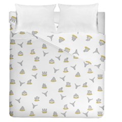 Cactus Pattern Duvet Cover Double Side (queen Size) by ValentinaDesign