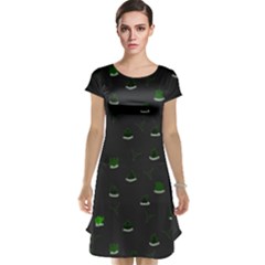 Cactus Pattern Cap Sleeve Nightdress by ValentinaDesign