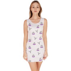 Cactus Pattern Sleeveless Bodycon Dress by ValentinaDesign