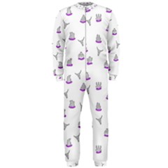 Cactus Pattern Onepiece Jumpsuit (men)  by ValentinaDesign