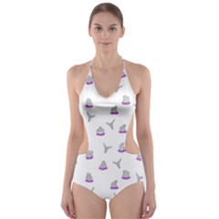 Cactus Pattern Cut-out One Piece Swimsuit by ValentinaDesign