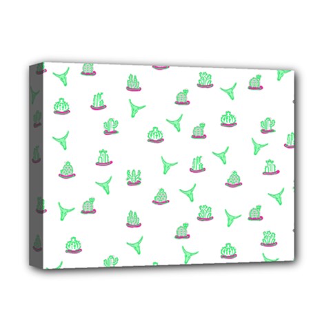 Cactus Pattern Deluxe Canvas 16  X 12  