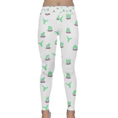 Cactus Pattern Classic Yoga Leggings by ValentinaDesign