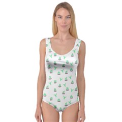 Cactus Pattern Princess Tank Leotard  by ValentinaDesign