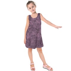 Flamingo Pattern Kids  Sleeveless Dress by ValentinaDesign