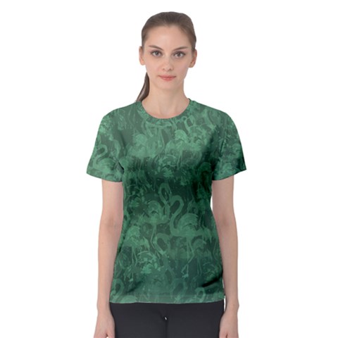 Flamingo Pattern Women s Sport Mesh Tee by ValentinaDesign