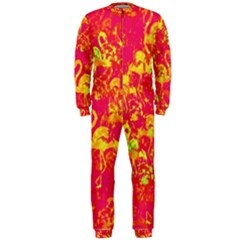 Flamingo Pattern Onepiece Jumpsuit (men)  by ValentinaDesign