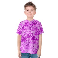 Flamingo Pattern Kids  Cotton Tee