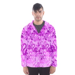 Flamingo Pattern Hooded Wind Breaker (men) by ValentinaDesign