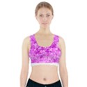 Flamingo pattern Sports Bra With Pocket View1