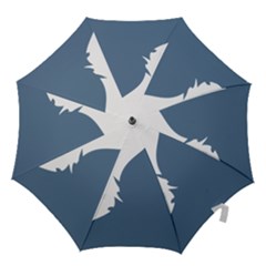 Blue White Hill Hook Handle Umbrellas (large)