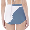 Blue White Hill High-Waisted Bikini Bottoms View2