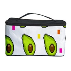 Avocado Seeds Green Fruit Plaid Cosmetic Storage Case by Mariart