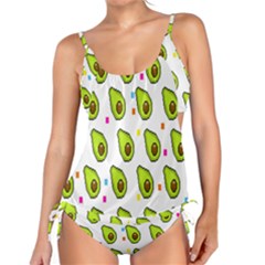 Avocado Seeds Green Fruit Plaid Tankini by Mariart