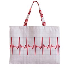 Cardiogram Vary Heart Rate Perform Line Red Plaid Wave Waves Chevron Zipper Mini Tote Bag by Mariart