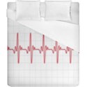 Cardiogram Vary Heart Rate Perform Line Red Plaid Wave Waves Chevron Duvet Cover (California King Size) View1