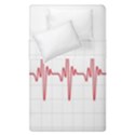 Cardiogram Vary Heart Rate Perform Line Red Plaid Wave Waves Chevron Duvet Cover Double Side (Single Size) View1