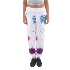 Atomic Starbursts Circle Line Polka Women s Jogger Sweatpants by Mariart