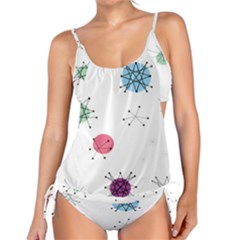 Atomic Starbursts Circle Line Polka Tankini