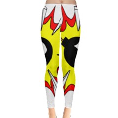 Book Explosion Boom Dinamite Leggings  by Mariart