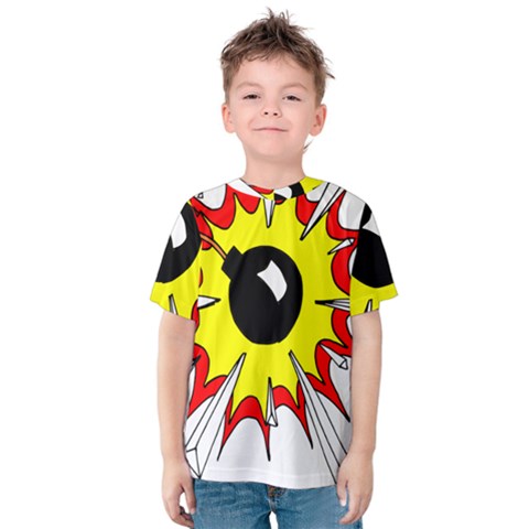 Book Explosion Boom Dinamite Kids  Cotton Tee by Mariart