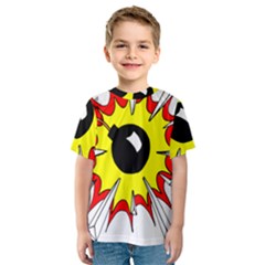 Book Explosion Boom Dinamite Kids  Sport Mesh Tee