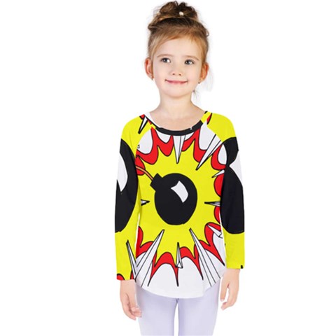 Book Explosion Boom Dinamite Kids  Long Sleeve Tee by Mariart