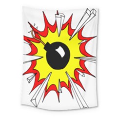 Book Explosion Boom Dinamite Medium Tapestry by Mariart