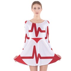 Cardiologist Hypertension Rheumatology Specialists Heart Rate Red Love Long Sleeve Velvet Skater Dress by Mariart