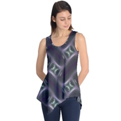 Closeup Purple Line Sleeveless Tunic by Mariart