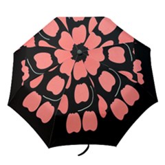 Craft Pink Black Polka Spot Folding Umbrellas by Mariart