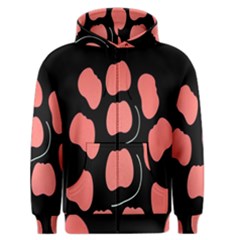 Craft Pink Black Polka Spot Men s Zipper Hoodie by Mariart