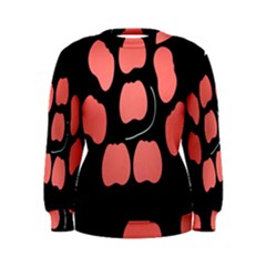 Craft Pink Black Polka Spot Women s Sweatshirt by Mariart