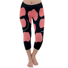 Craft Pink Black Polka Spot Capri Winter Leggings 