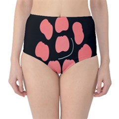 Craft Pink Black Polka Spot High-waist Bikini Bottoms by Mariart