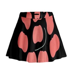 Craft Pink Black Polka Spot Mini Flare Skirt