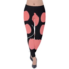 Craft Pink Black Polka Spot Velvet Leggings