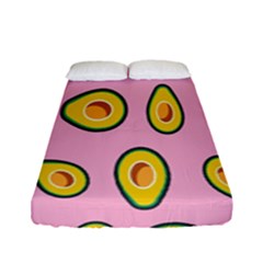 Fruit Avocado Green Pink Yellow Fitted Sheet (full/ Double Size) by Mariart