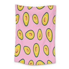 Fruit Avocado Green Pink Yellow Small Tapestry by Mariart