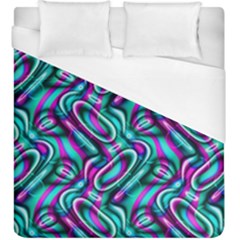 Circle Purple Green Wave Chevron Waves Duvet Cover (king Size)