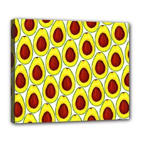 Avocados Seeds Yellow Brown Greeen Deluxe Canvas 24  X 20  